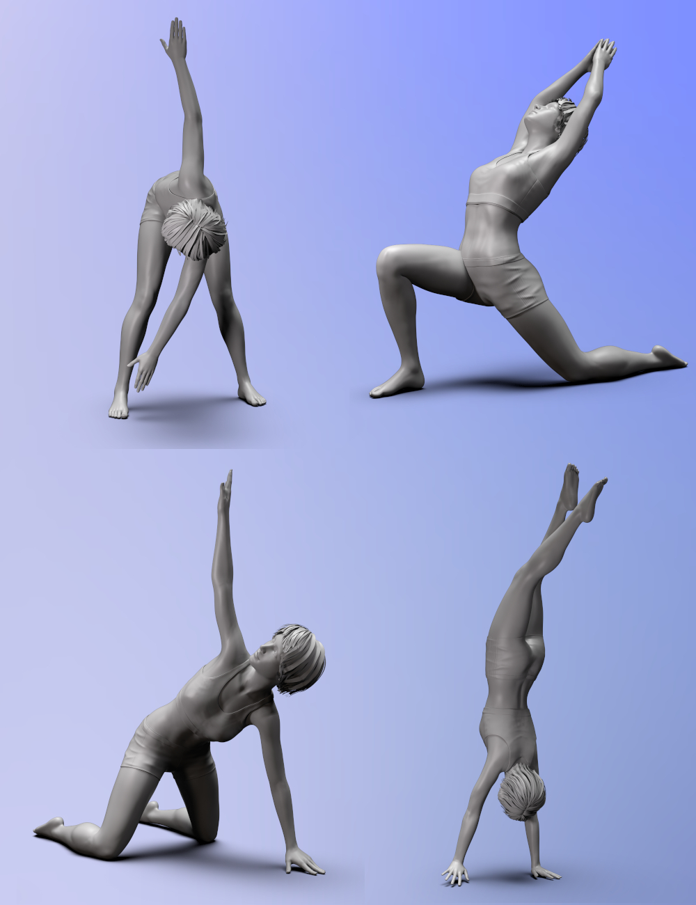 Fit, Strong and Flexible Poses for Genesis 8 Female Daz 3D
