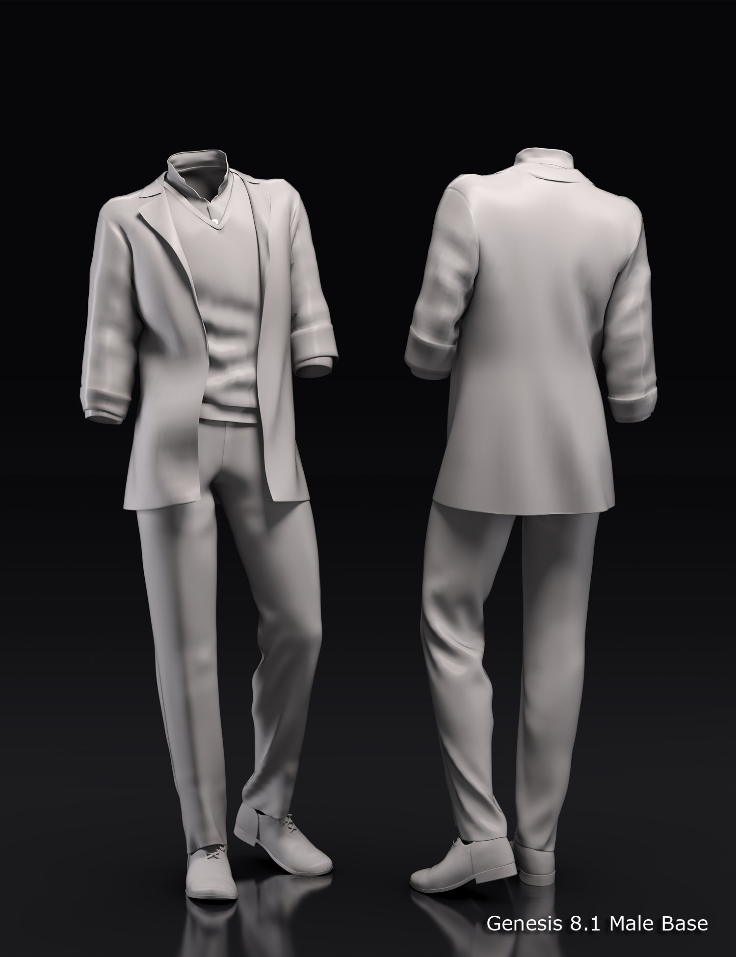dForce Dapper Fluid Outfit for Genesis 8 and 8.1 by: Barbara BrundonUmblefuglySade3D-GHDesign, 3D Models by Daz 3D