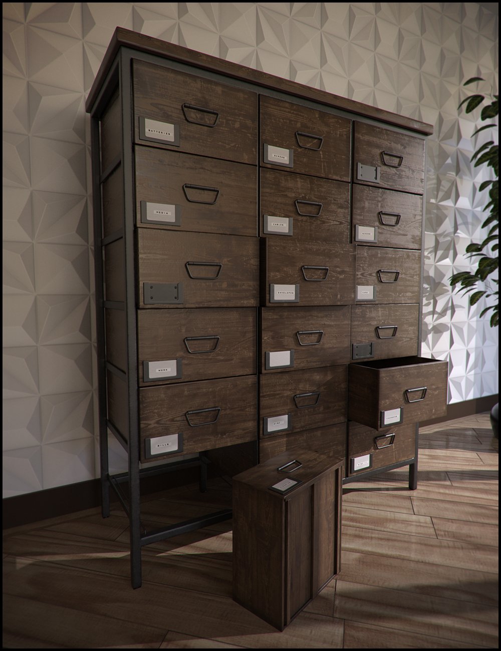 Furniture Collection: Apothecary Drawers by: Jack Tomalin, 3D Models by Daz 3D