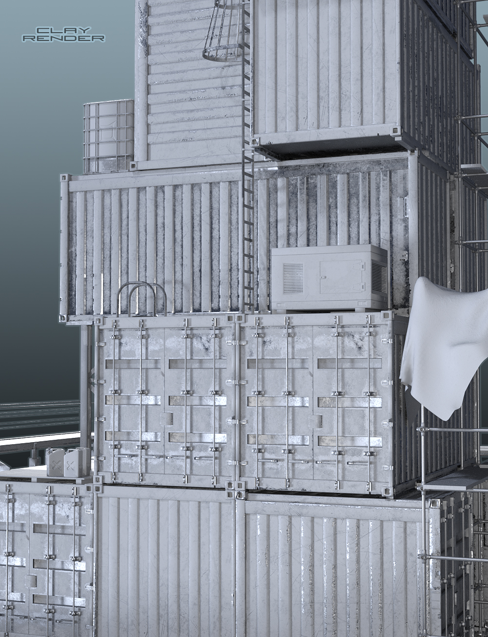 Container Cabin Container Cabin by: The AntFarm, 3D Models by Daz 3D