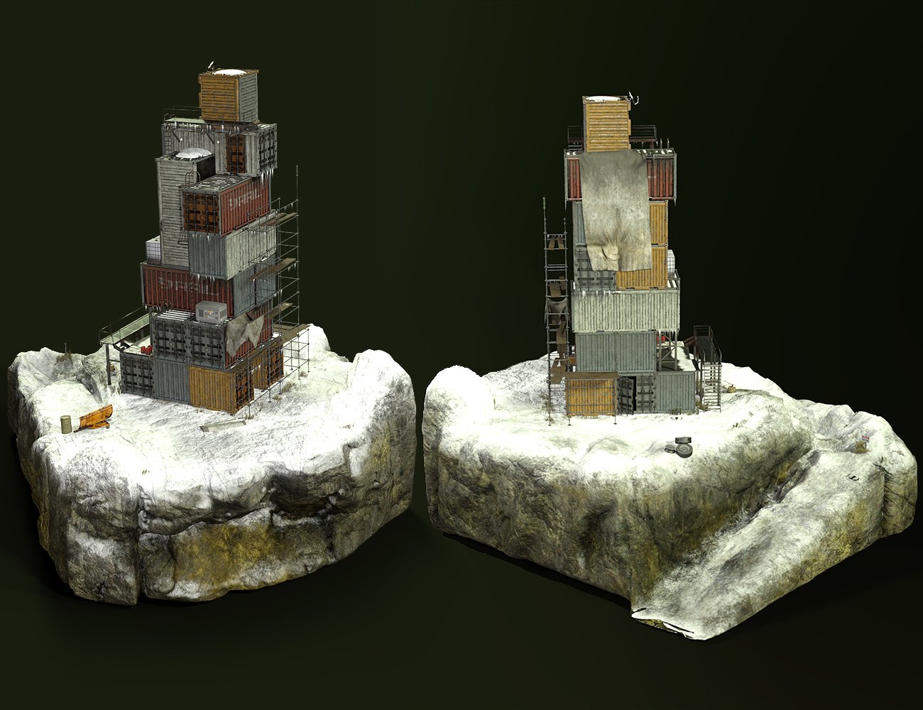 Container Cabin Container Cabin by: The AntFarm, 3D Models by Daz 3D