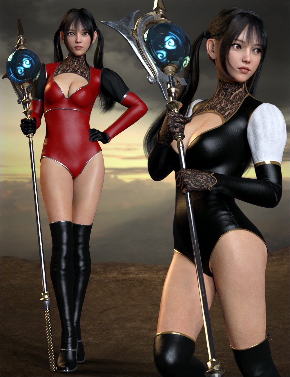 dForce Miki the Witch Outfit Set for Genesis 8 Females by: Mytilus3dLab, 3D Models by Daz 3D