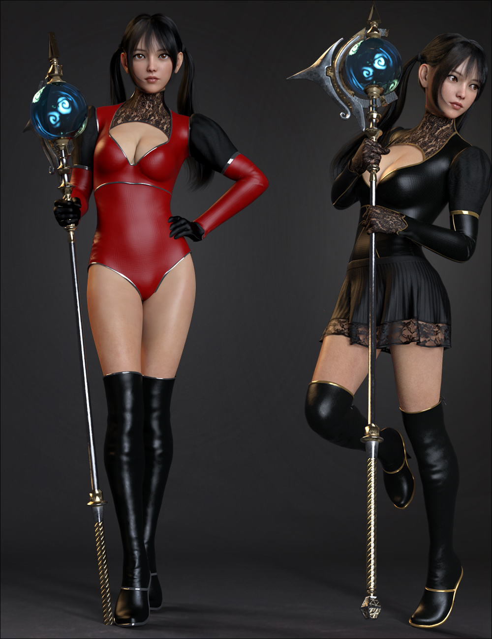 dForce Miki the Witch Outfit Set for Genesis 8 Females by: Mytilus3dLab, 3D Models by Daz 3D