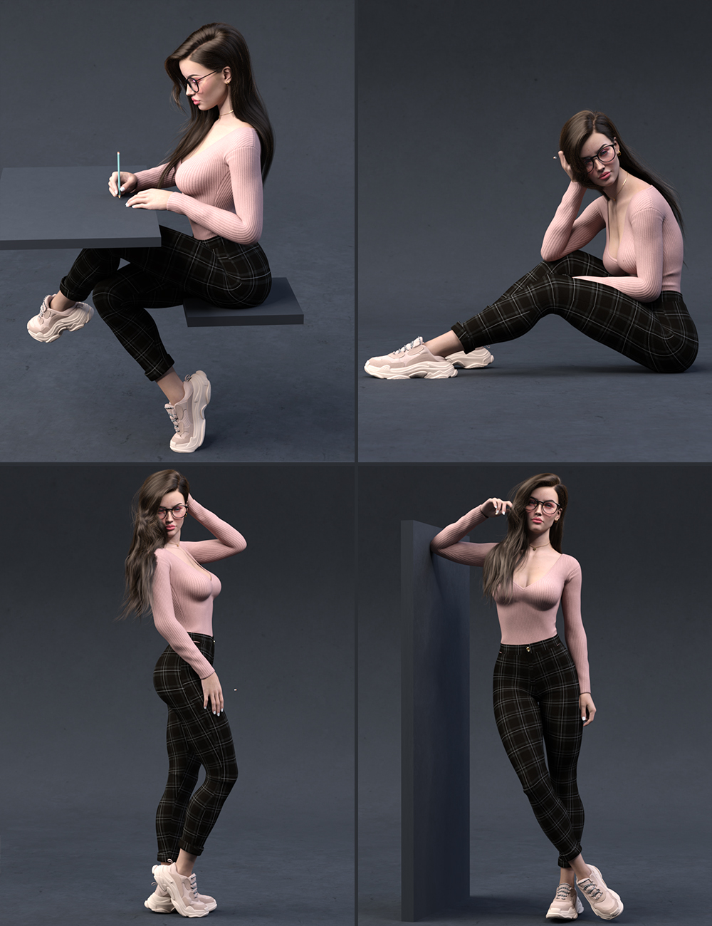 The Good Student Poses Sign Language and Expressions for Genesis 8 Female by: 3D Sugar, 3D Models by Daz 3D