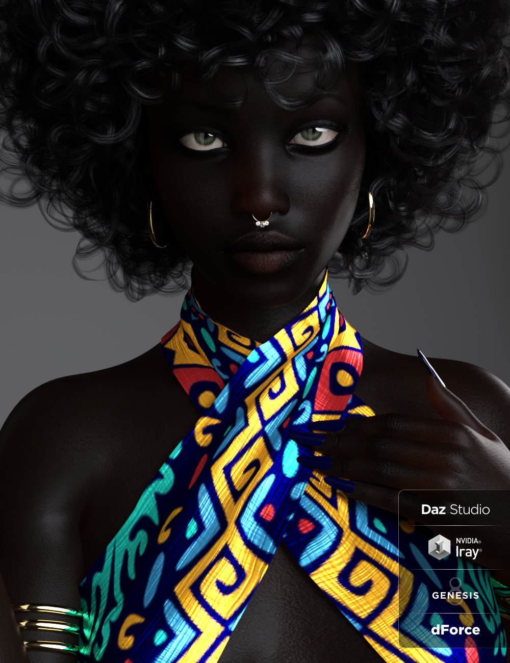 BD Oshun And Her Outfit For Genesis 8 Female by: Belladona, 3D Models by Daz 3D