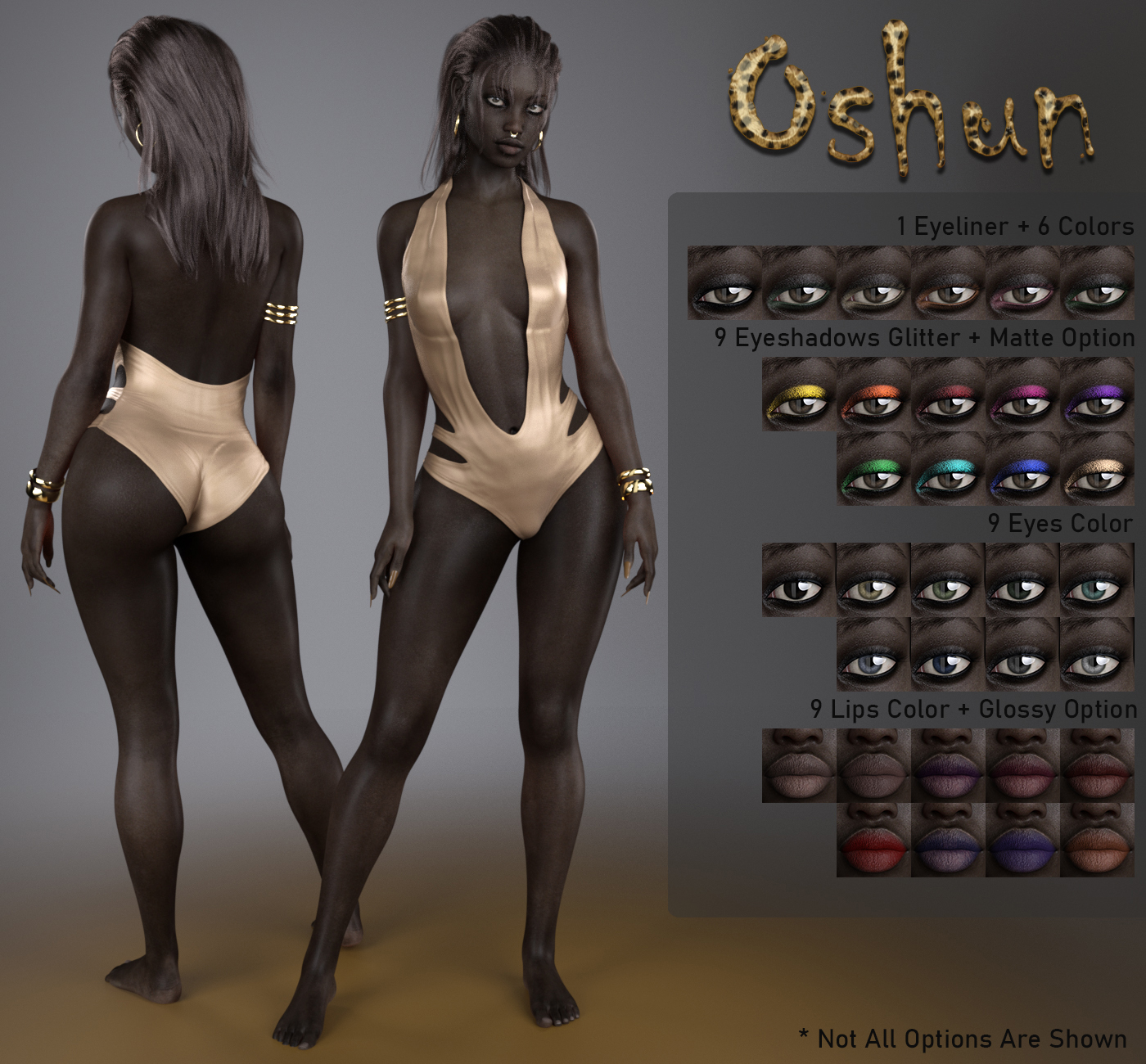 BD Oshun And Her Outfit For Genesis 8 Female by: Belladona, 3D Models by Daz 3D