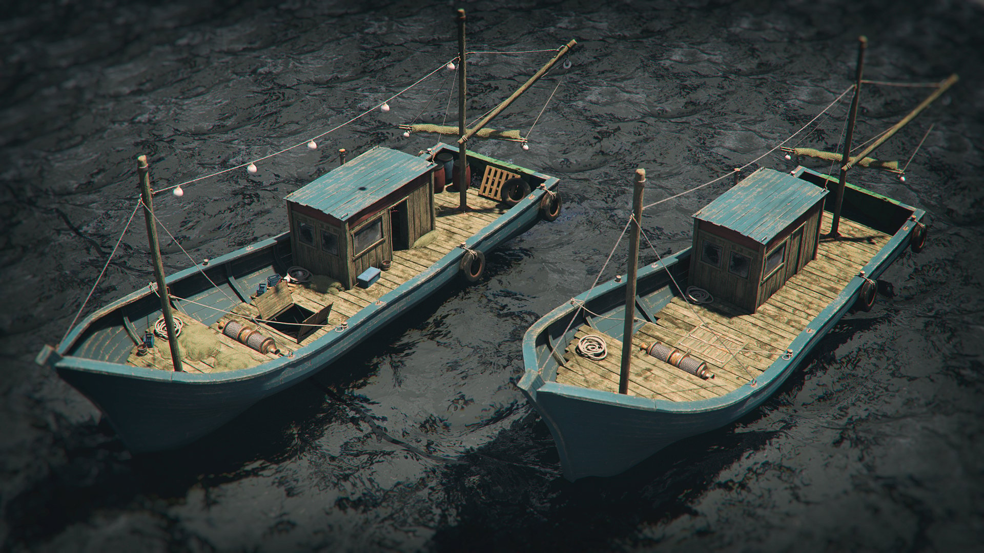 Wood Fishing Boat by: Mely3D, 3D Models by Daz 3D
