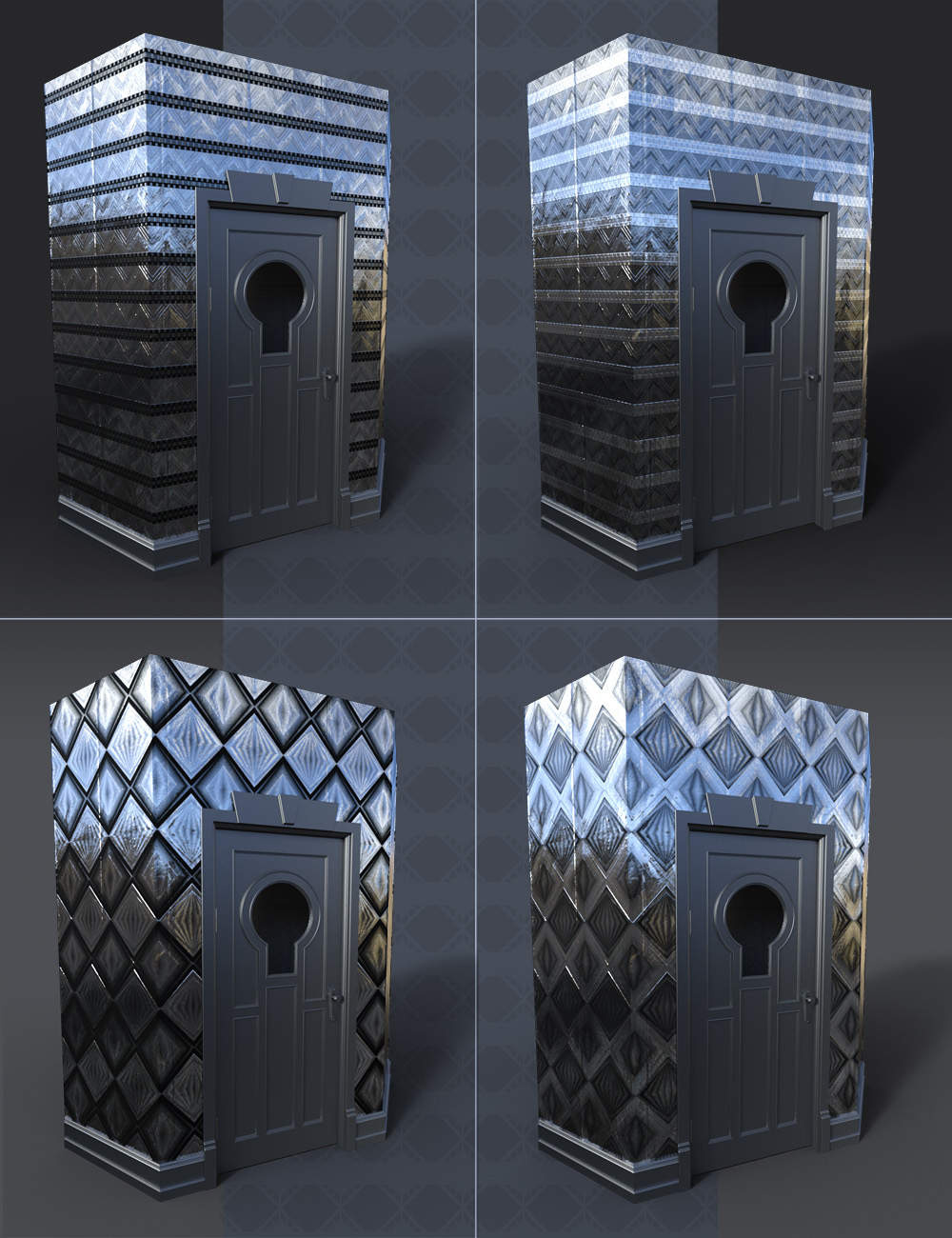 Embossed Art Deco Wallpaper Shaders Embossed Art Deco Wallpaper Shaders by: ForbiddenWhispers, 3D Models by Daz 3D