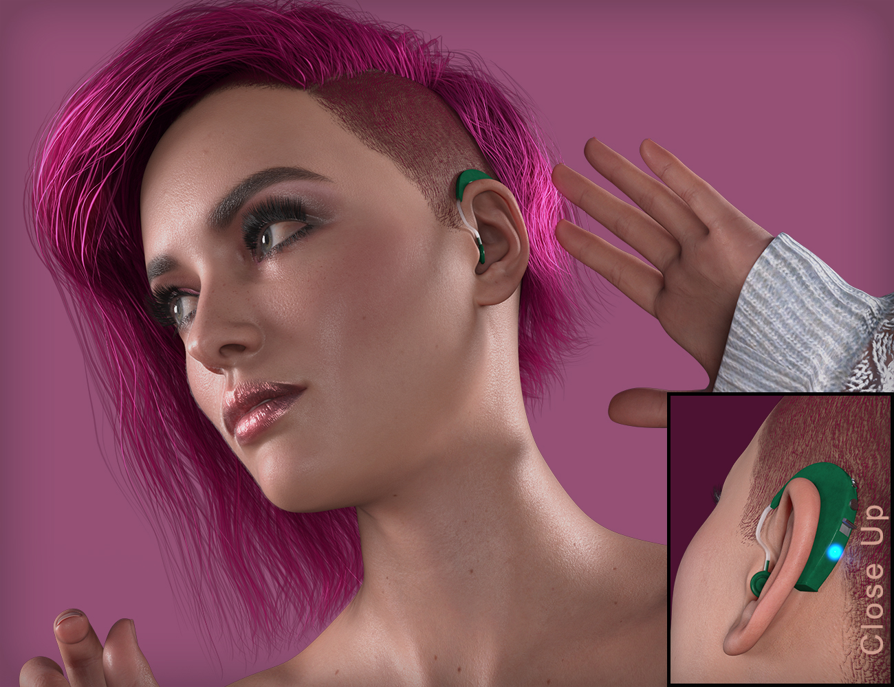 Headset for Genesis 8 by: MikeD, 3D Models by Daz 3D
