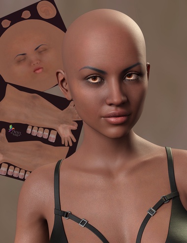 TMHL Dark Skin Merchant Resource for Genesis 8.1 Female by: TwiztedMetalhotlilme74, 3D Models by Daz 3D