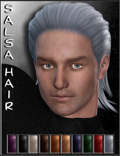 Salsa Hair by: , 3D Models by Daz 3D