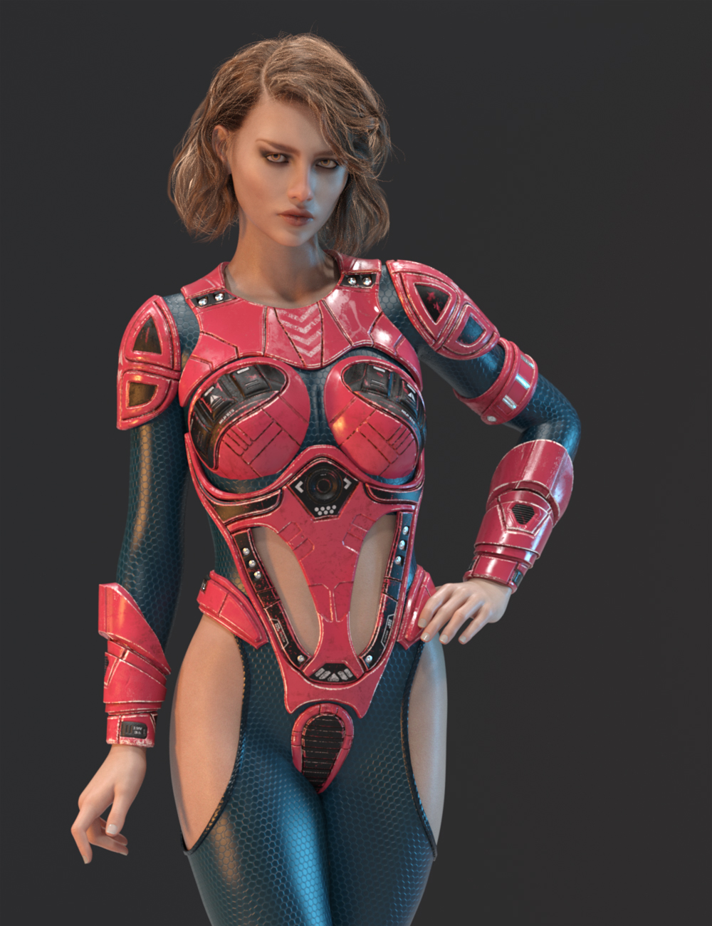 Sci-fi Suit for Genesis 8 Females by: GolaM, 3D Models by Daz 3D