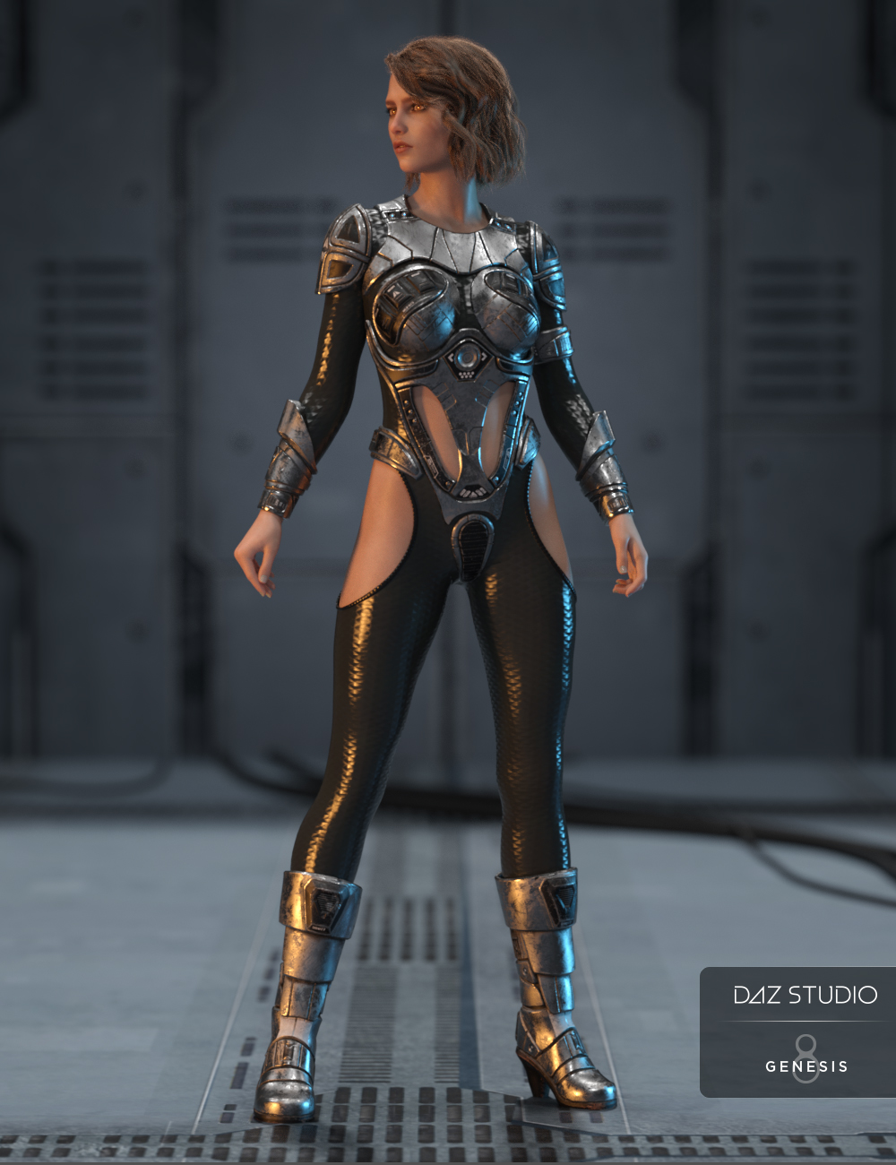 sci fi suit zbrush genesis 3