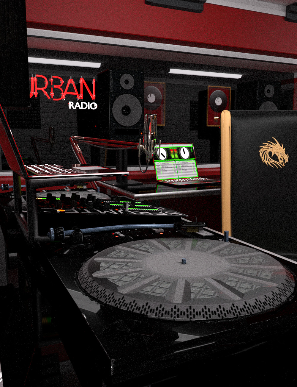 Urban Radio Station for Iray by: Serum, 3D Models by Daz 3D