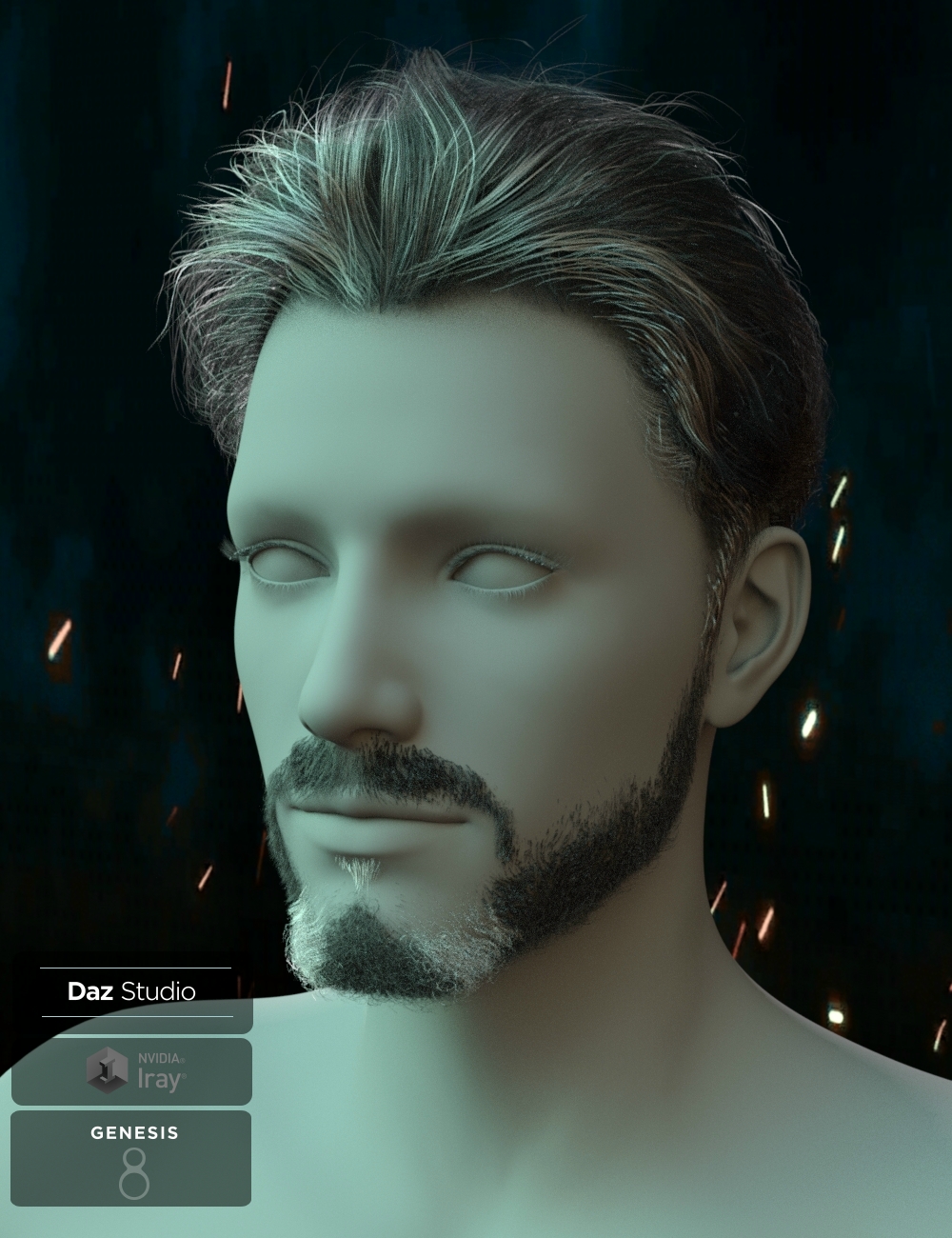 Yoan Mature Hair and Beard for Genesis 8 and 8.1 Males Yoan Mature Hair and Beard for Genesis 8 and 8.1 Males by: Neftis3D, 3D Models by Daz 3D