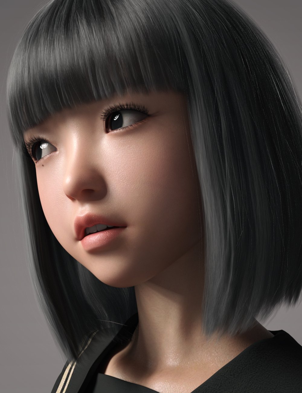 Yui Remake Character and Hair for Genesis 8.1 Female by: GoannaSprite, 3D Models by Daz 3D