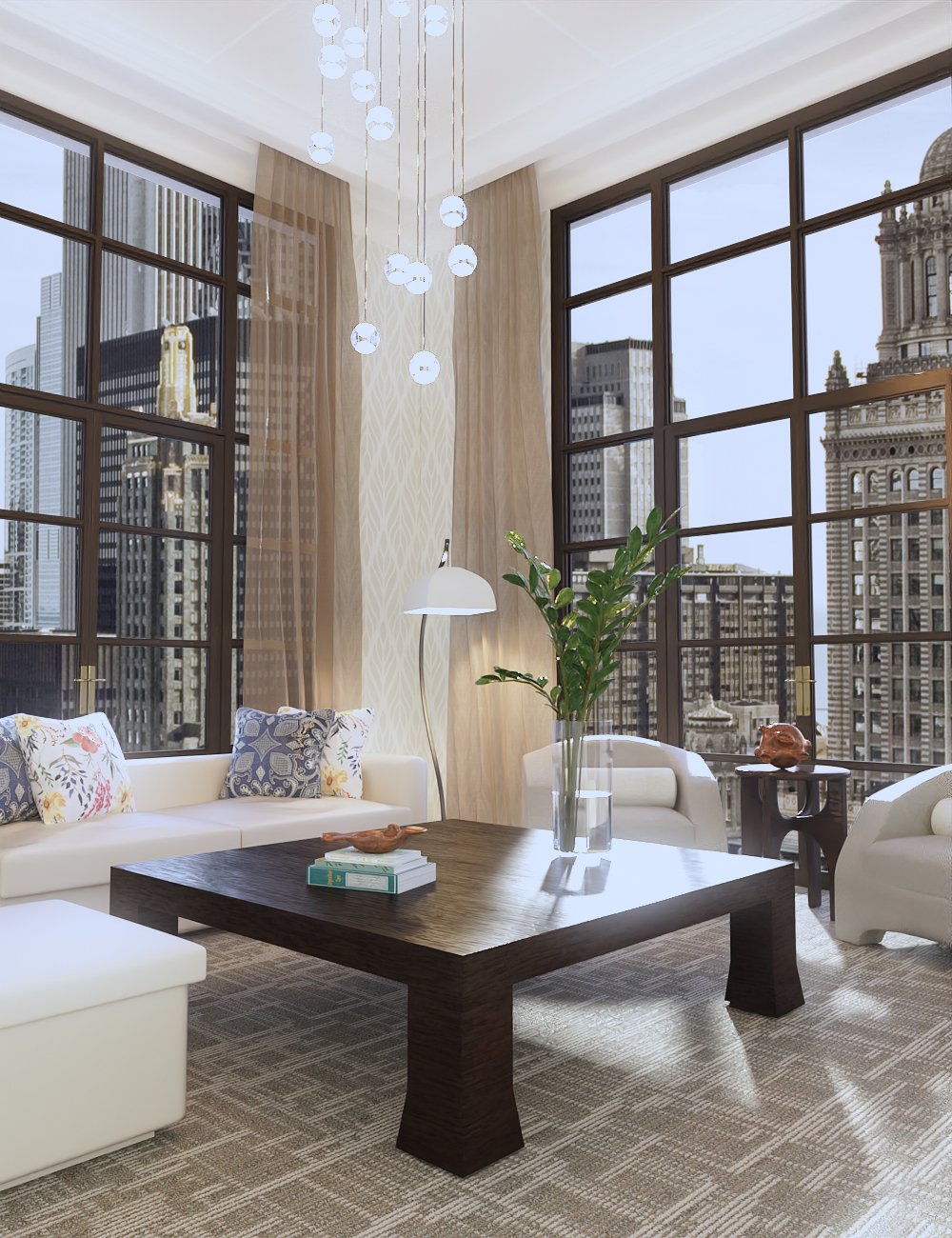 Boston Apartment and Accessories by: Digitallab3D, 3D Models by Daz 3D