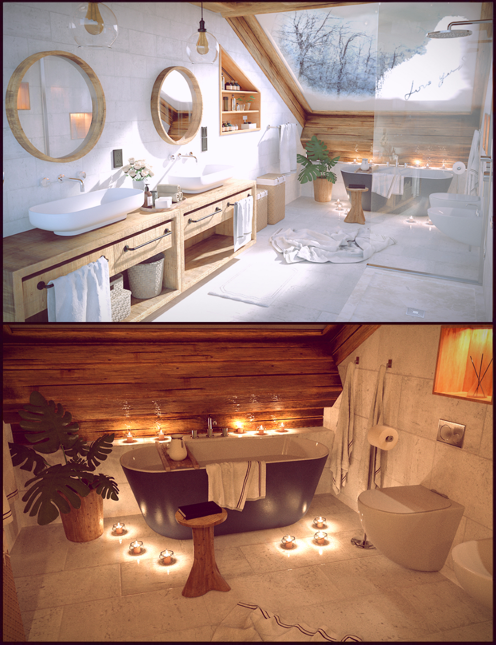 Winter Vacation Bathroom by: Polish, 3D Models by Daz 3D