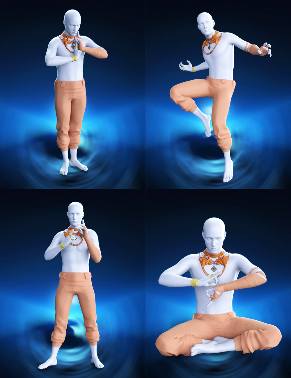 Demon King Fighter Poses and Props for Genesis 8 and 8.1 Male Demon King Fighter Poses and Props for Genesis 8 and 8.1 Male by: Muscleman, 3D Models by Daz 3D