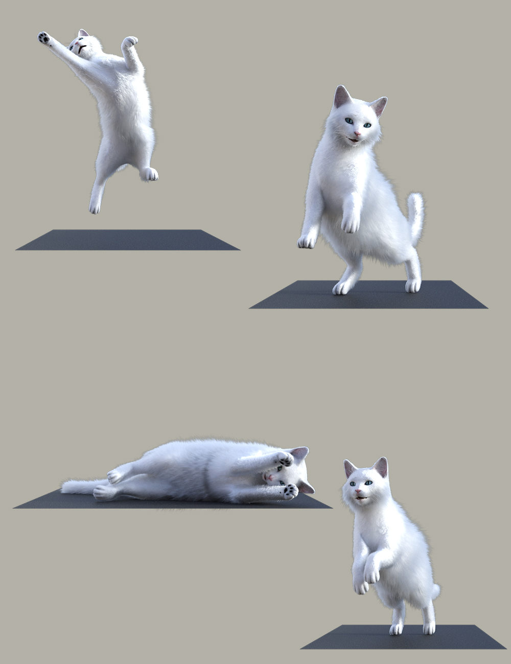 Kitty Cat Poses for Daz House Cat by: Ensary, 3D Models by Daz 3D
