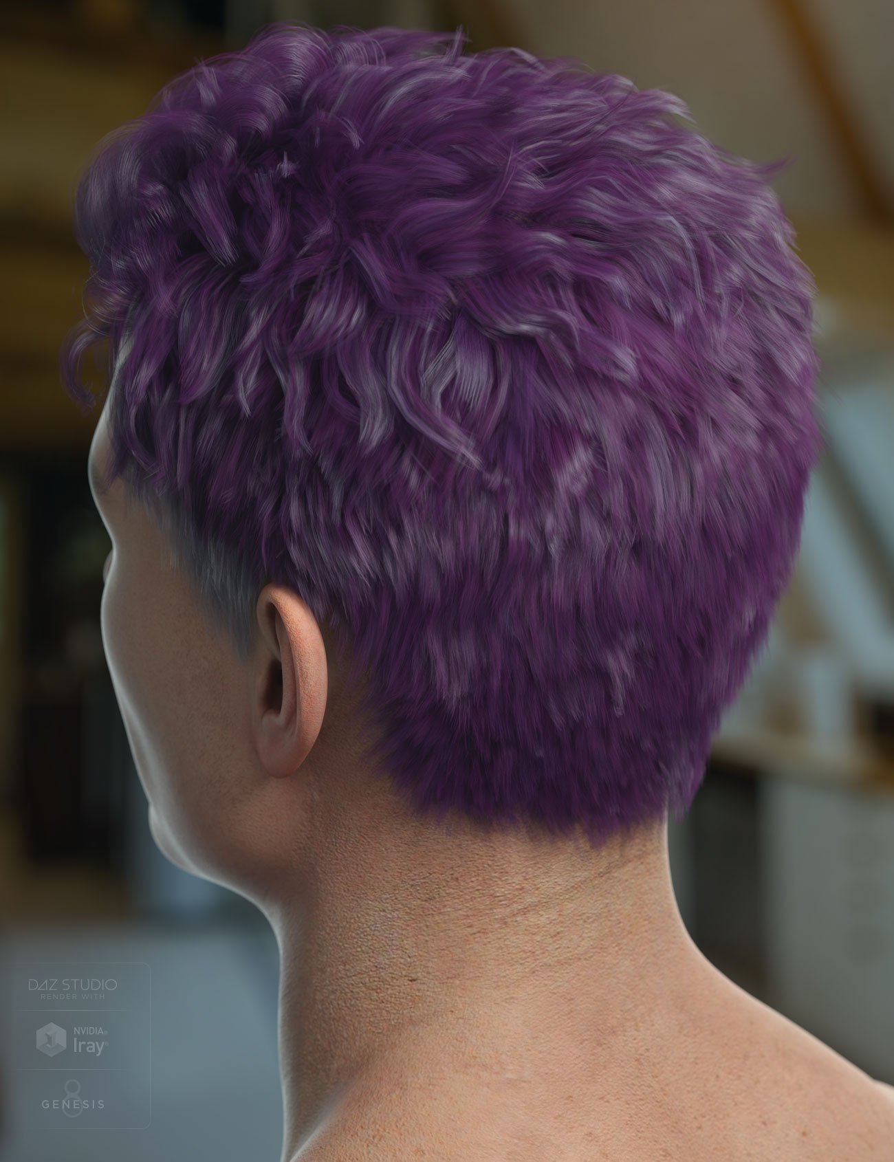 Frankie Hair for Genesis 8 by: AprilYSH, 3D Models by Daz 3D