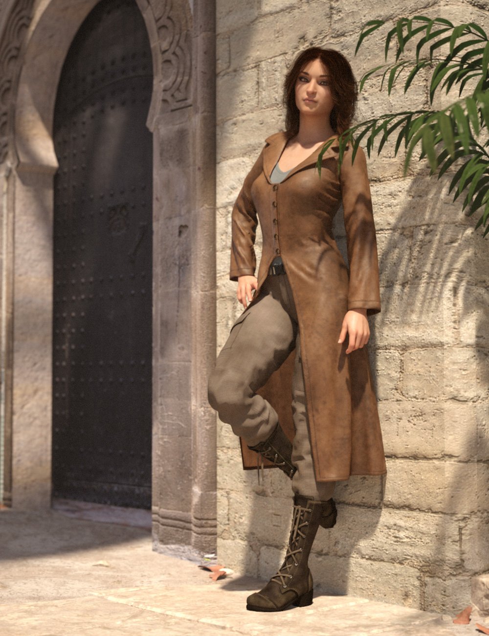 Adventure Hunter Outfit for Genesis 8 and 8.1 Females by: esha, 3D Models by Daz 3D