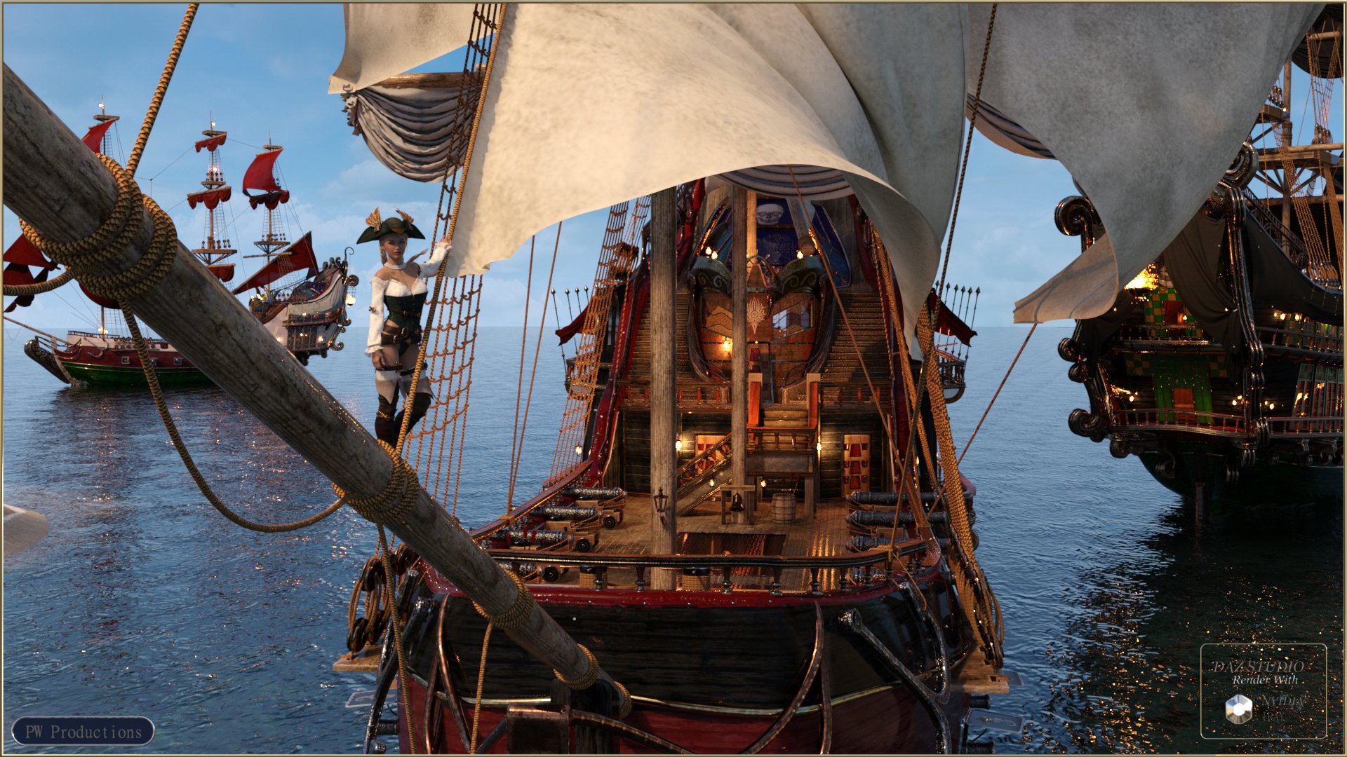 PW Pirate Ship Poseidon | Daz 3D