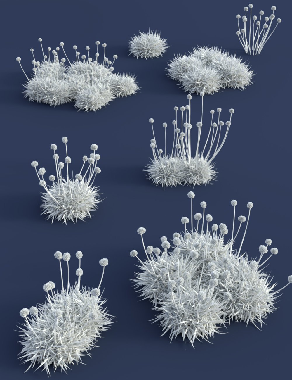 Tiny Plants - Flowering Sea Thrift by: MartinJFrost, 3D Models by Daz 3D