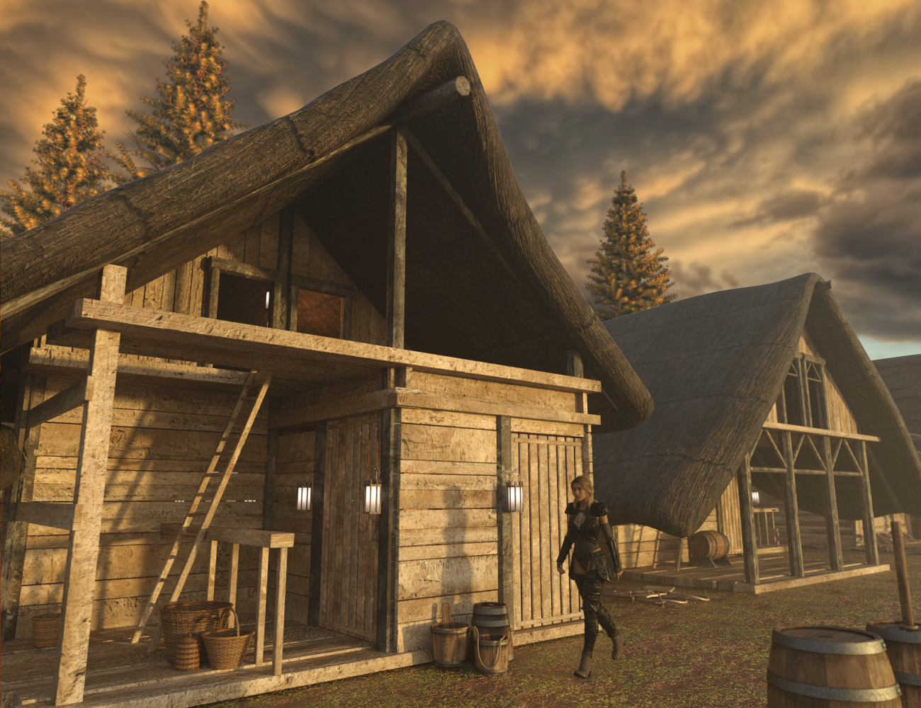 Timber Framed Houses 2 Timber Framed Houses 2 by: Enterables, 3D Models by Daz 3D