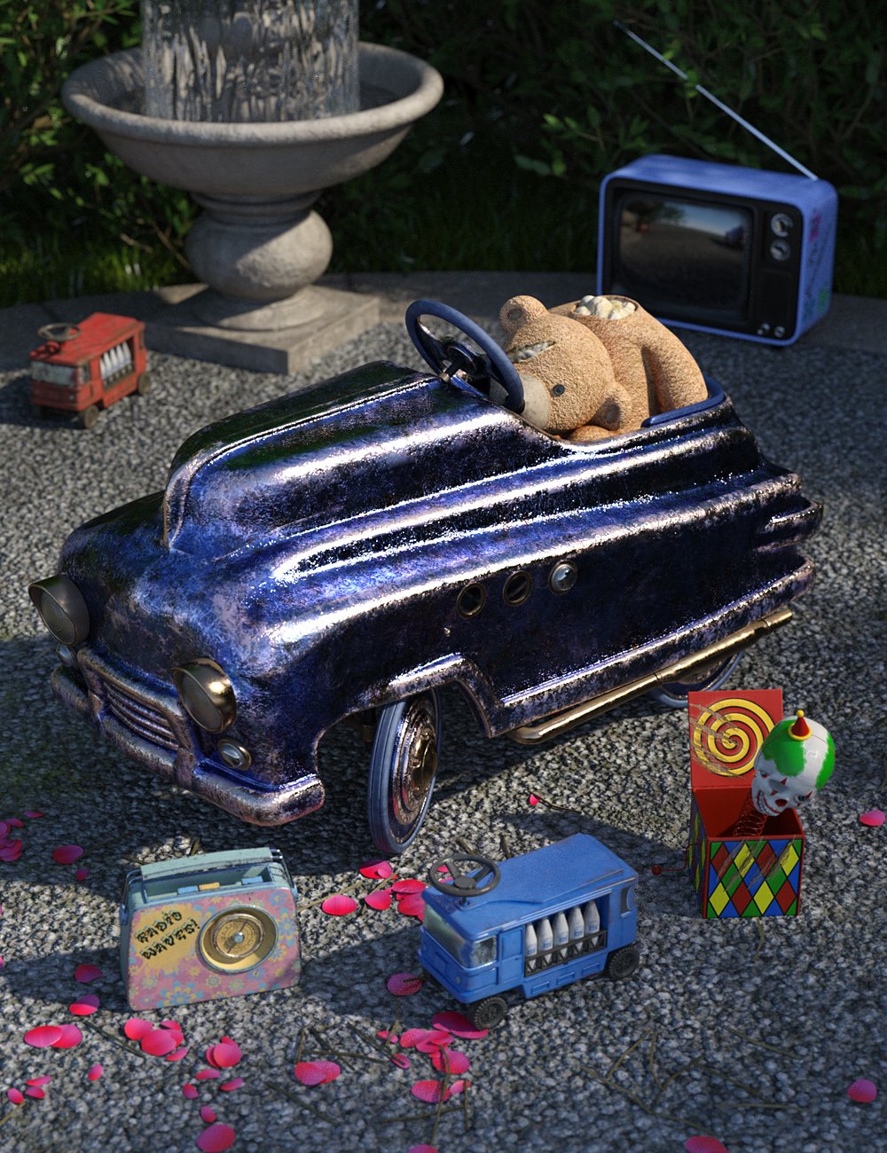 Vintage Toy Car Vintage Toy Car by: ForbiddenWhispersDavid Brinnen, 3D Models by Daz 3D