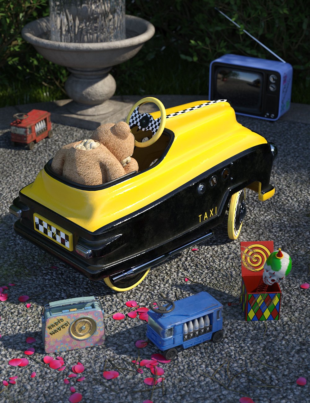 Vintage Toy Car Vintage Toy Car by: ForbiddenWhispersDavid Brinnen, 3D Models by Daz 3D