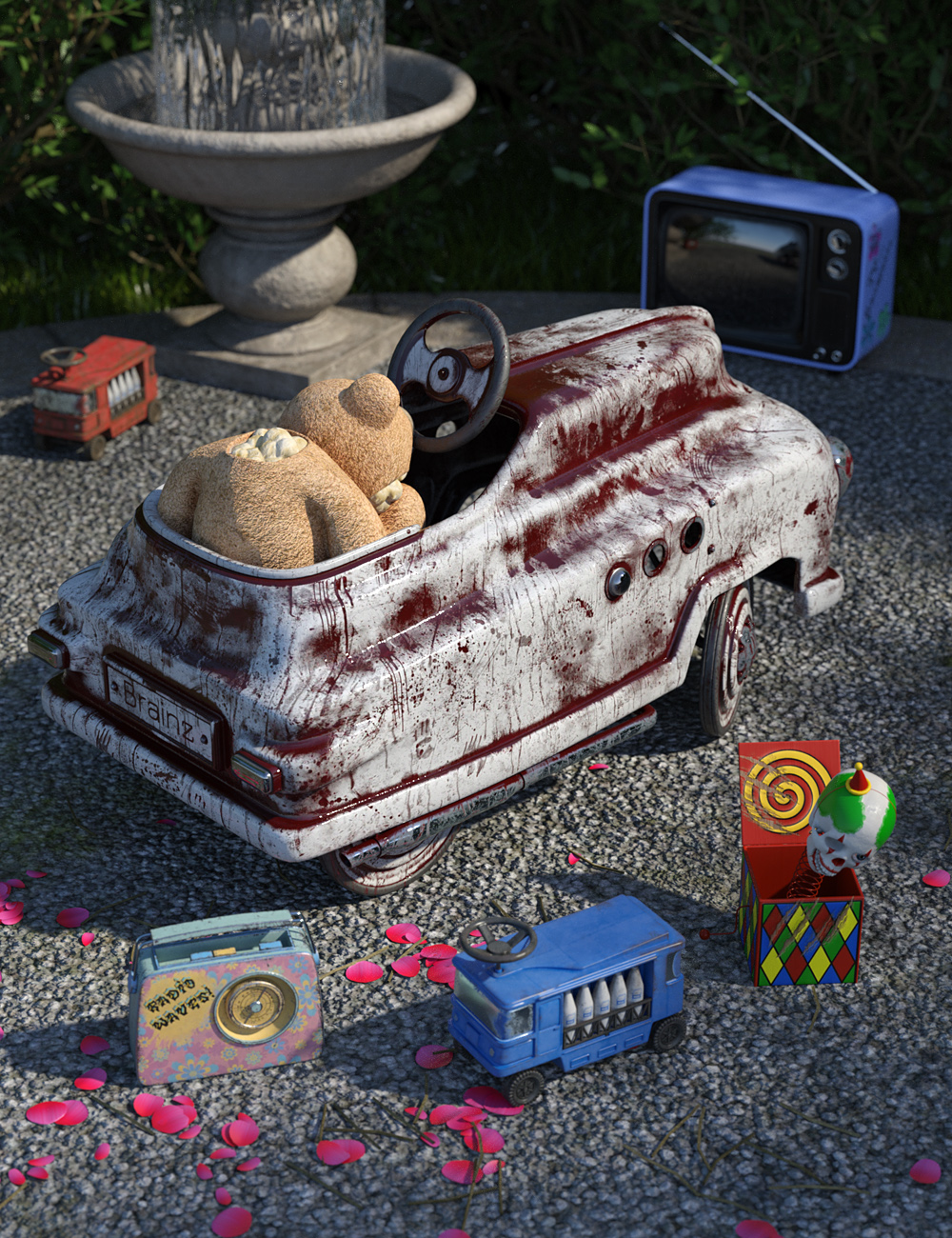 Vintage Toy Car by: ForbiddenWhispersDavid Brinnen, 3D Models by Daz 3D