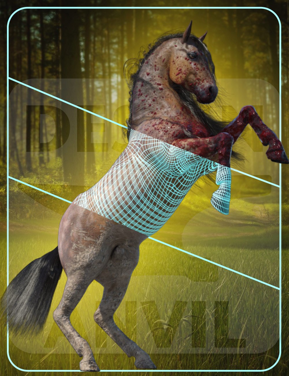 DA Geoshell Toolbox for Horse 2 by: Design Anvil, 3D Models by Daz 3D