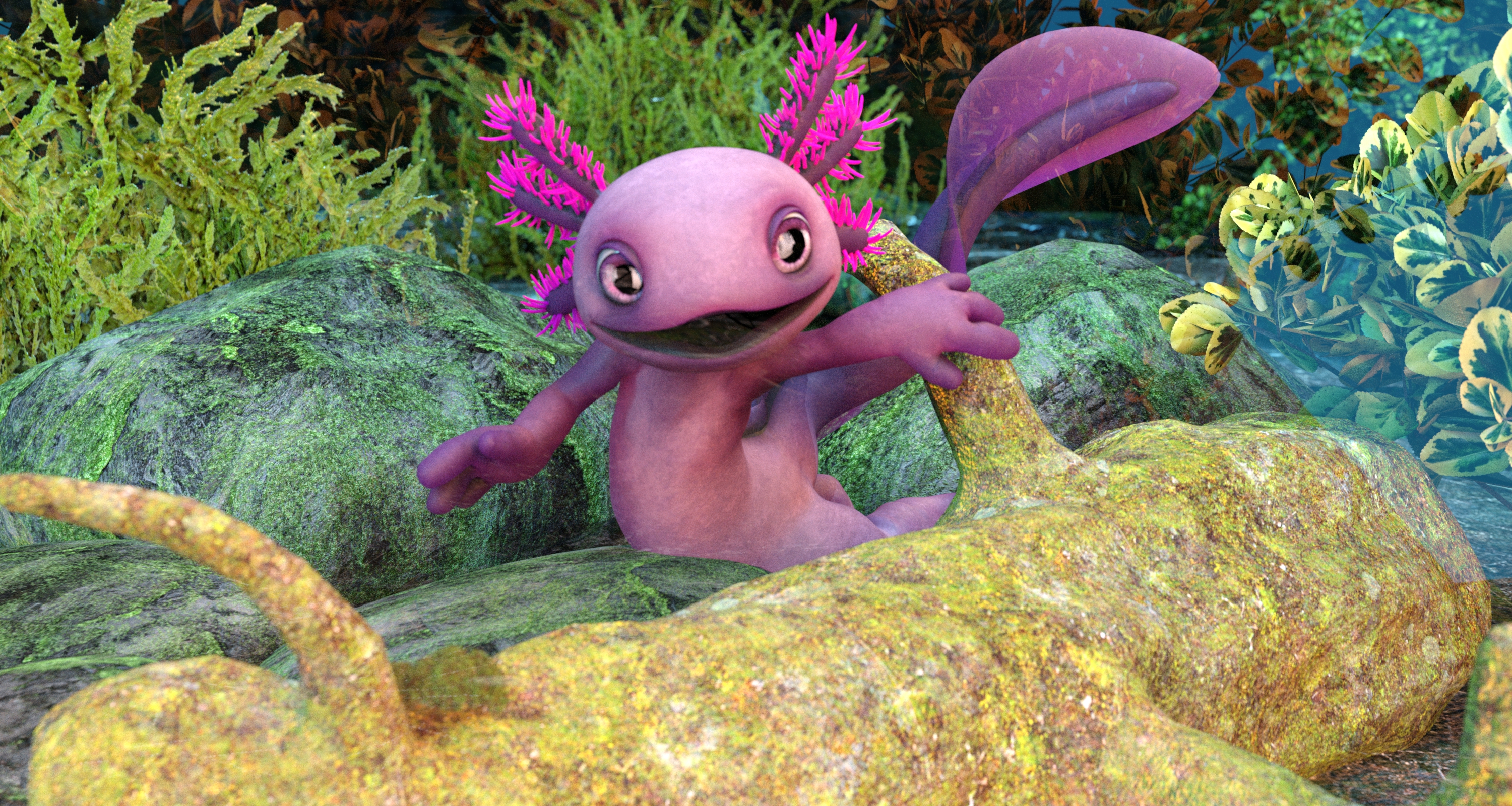 Ultimate Textures for Toon Axolotl by: Moonscape Graphics3D-GHDesignDisparateDreamerSade, 3D Models by Daz 3D