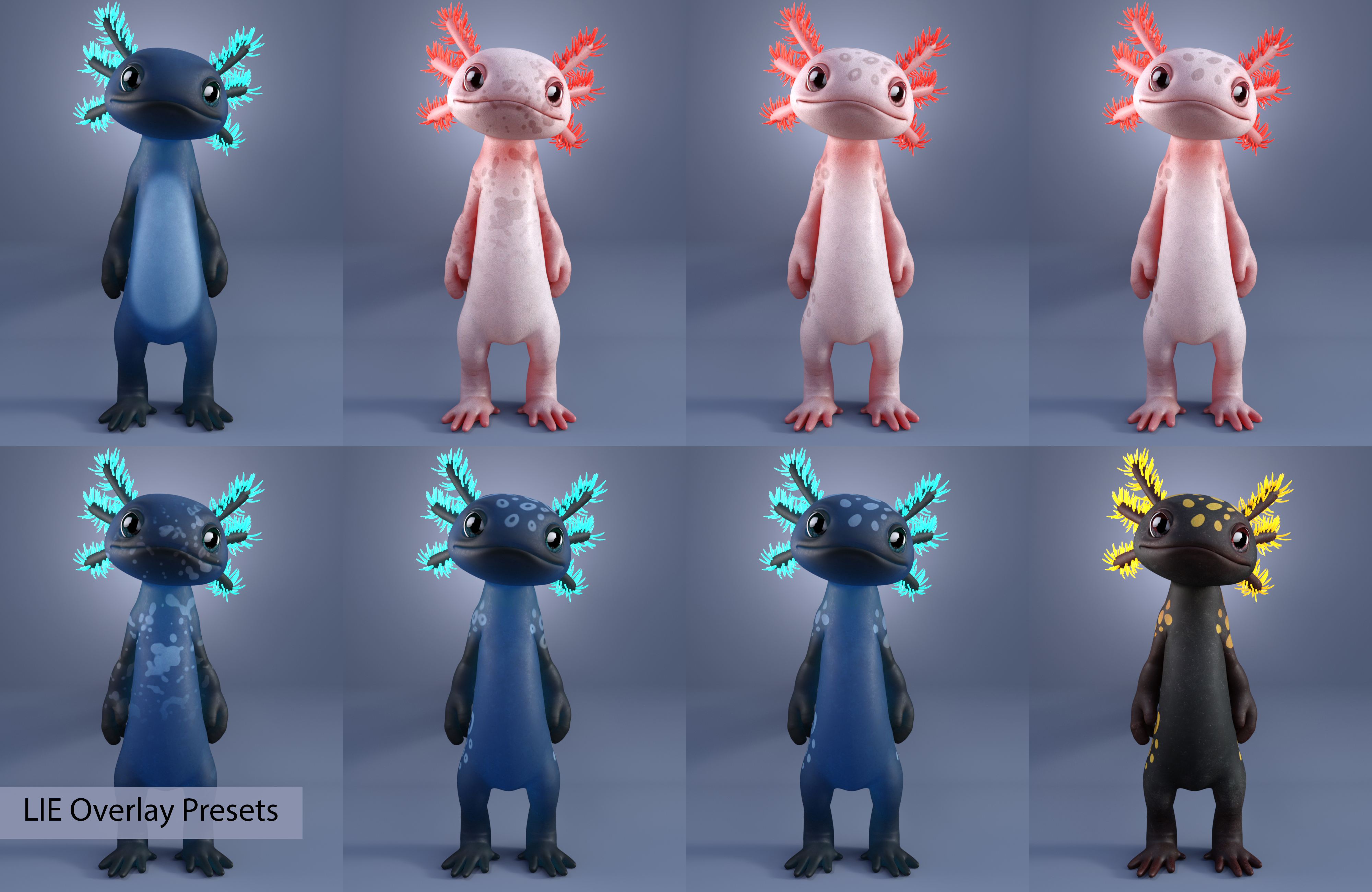 Ultimate Textures for Toon Axolotl Ultimate Textures for Toon Axolotl by: Moonscape Graphics3D-GHDesignDisparateDreamerSade, 3D Models by Daz 3D