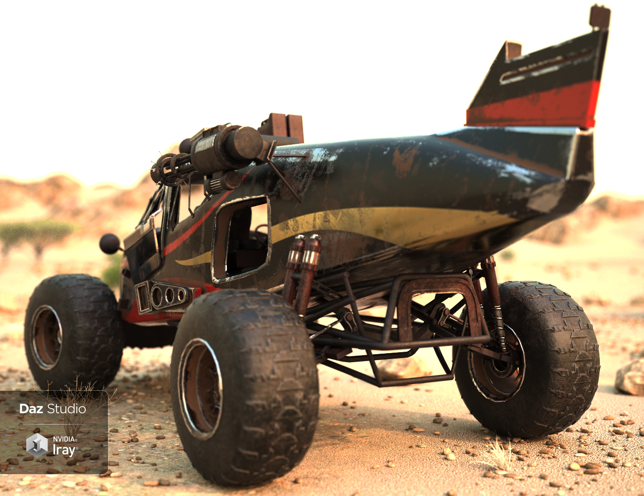 Wasteland Plane Car by: Charlie, 3D Models by Daz 3D