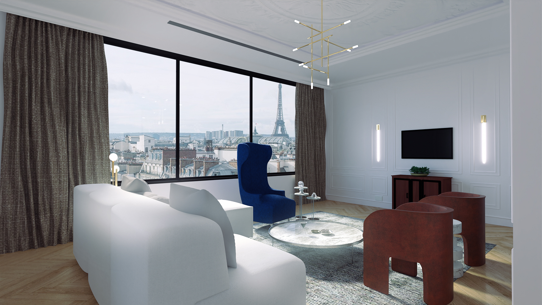 Paris Living Room by: Digitallab3D, 3D Models by Daz 3D