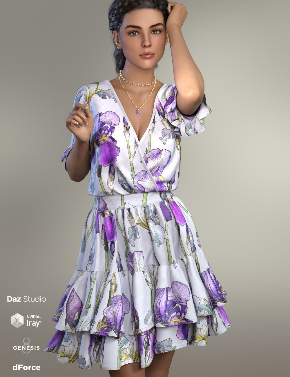 dForce Maia Outfit for Genesis 8 and 8.1 Females dForce Maia Outfit for Genesis 8 and 8.1 Females by: WildDesigns, 3D Models by Daz 3D