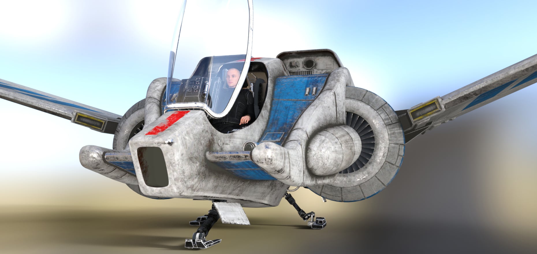 TALON VWing Interceptor Daz 3D