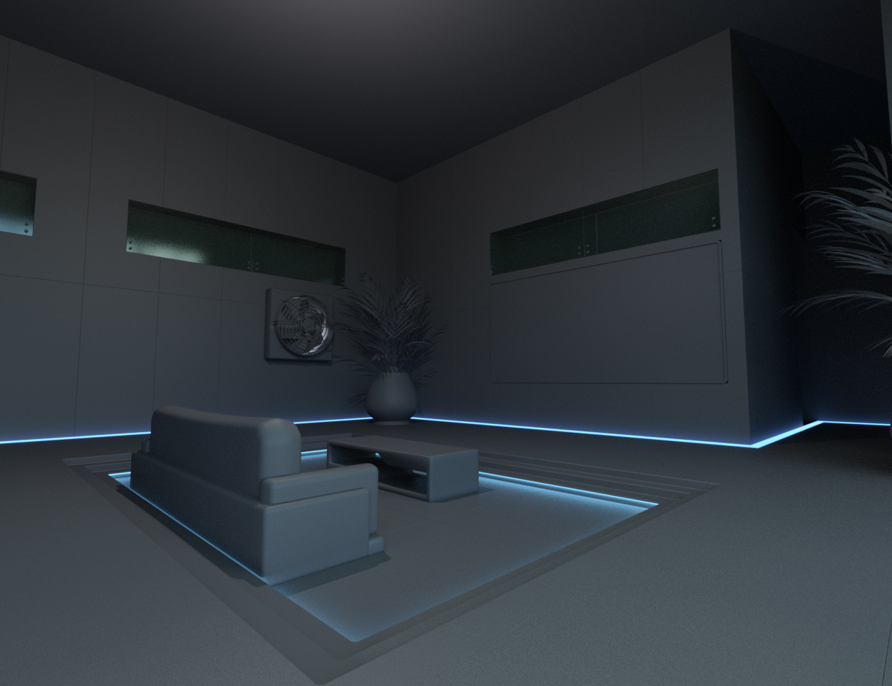 SciFi Room CyberPunk by: DarkEdgeDesign, 3D Models by Daz 3D