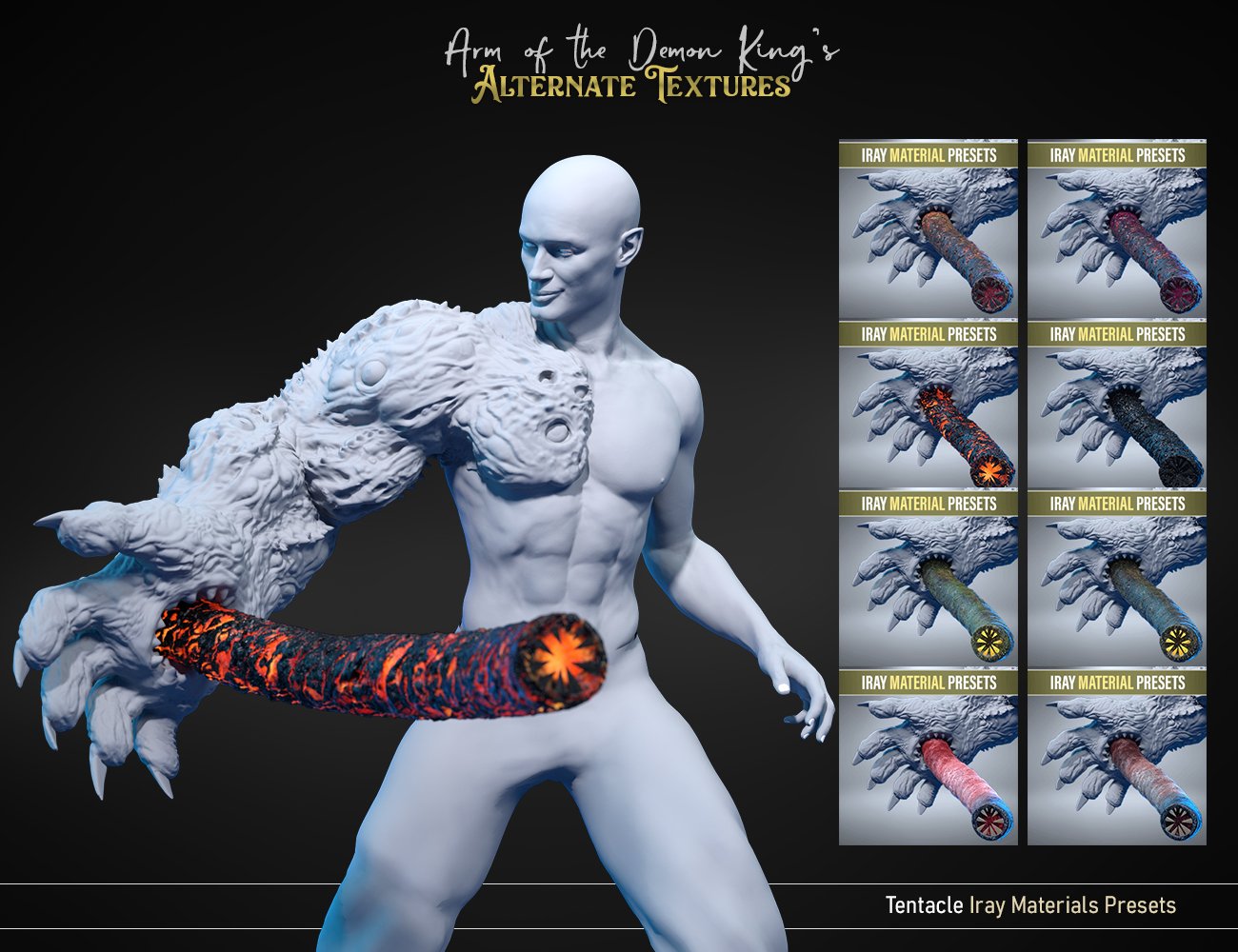 Arm of the Demon King Alternate Textures Arm of the Demon King Alternate Textures by: FenixPhoenixEsid, 3D Models by Daz 3D
