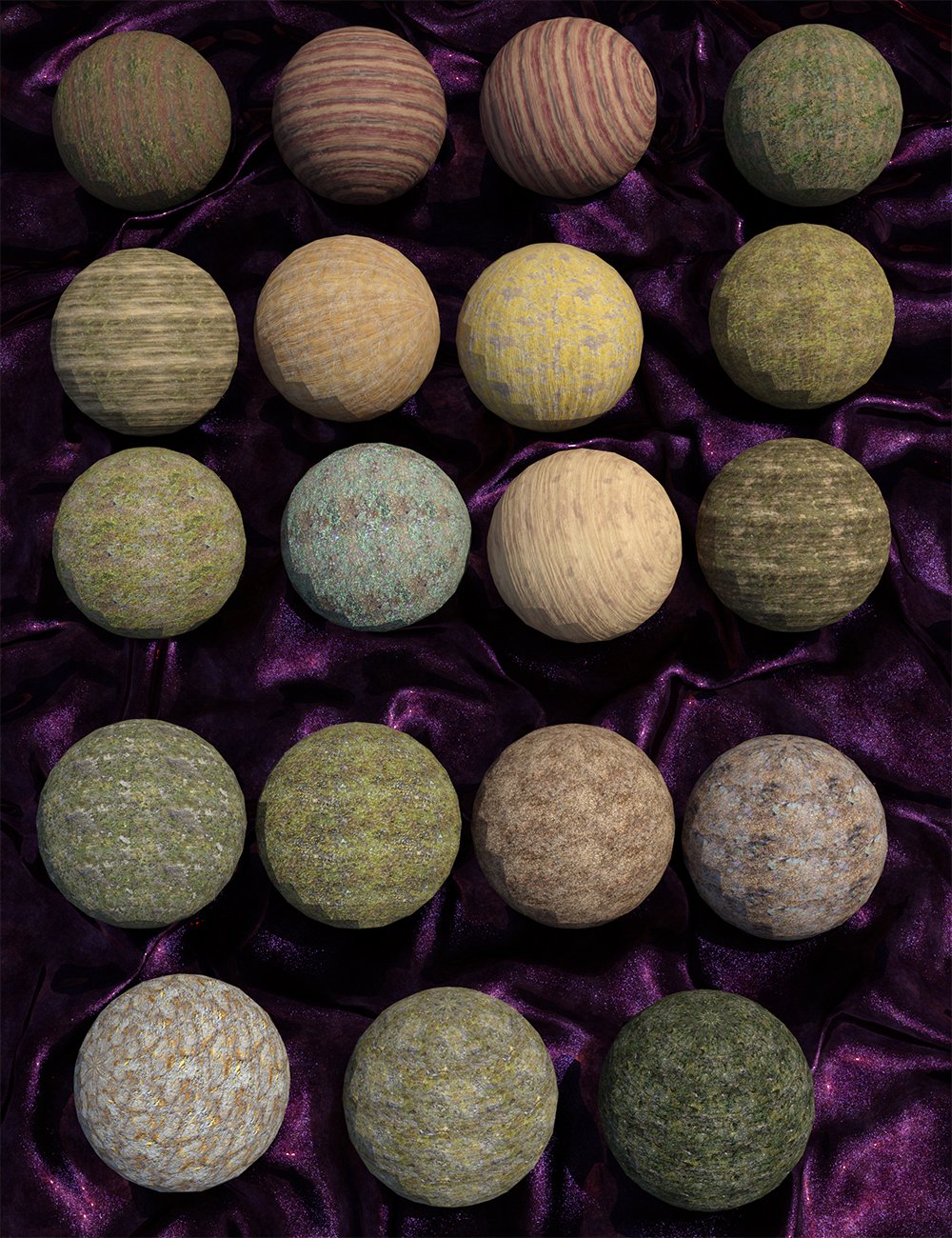 Ancient Stones - Rock'n'Roll and Moss Shaders by: MartinJFrost, 3D Models by Daz 3D
