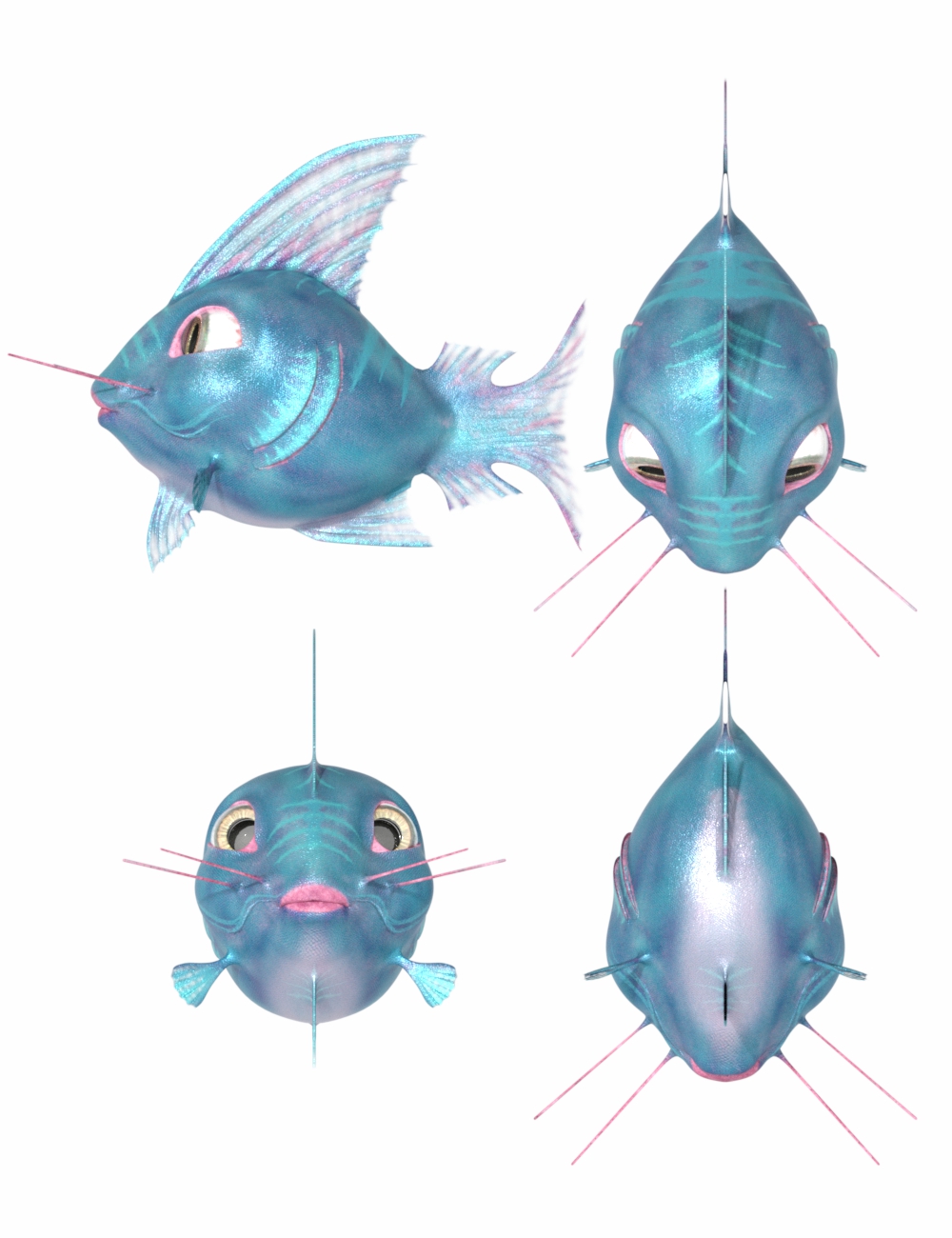 Amipiscus Friendly Fish Original Figure Amipiscus Friendly Fish Original Figure by: Sixus1 MediaSubSpeciesCreations, 3D Models by Daz 3D