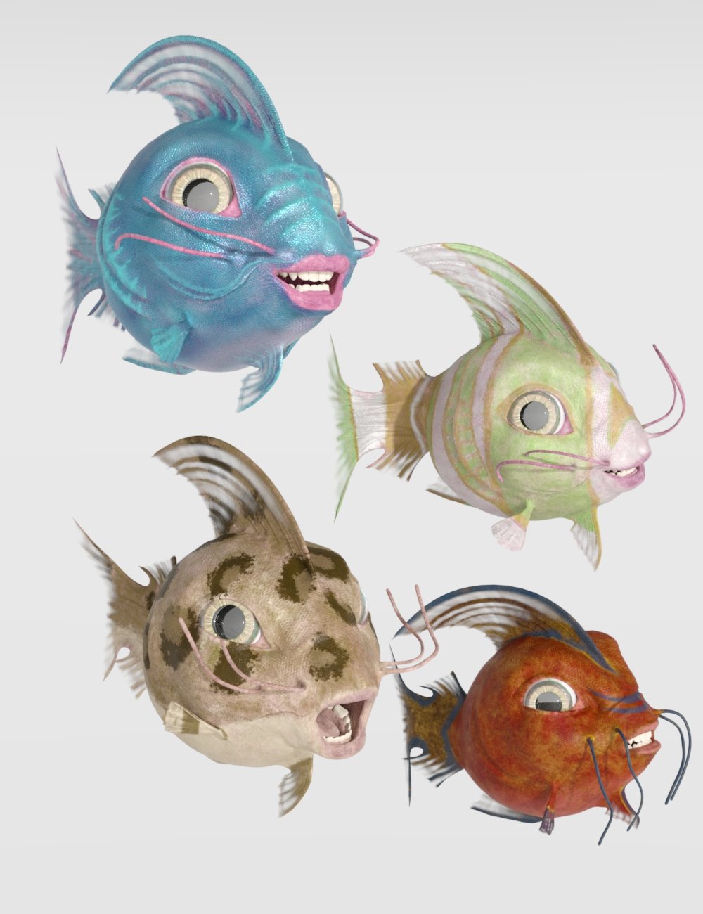 Amipiscus Friendly Fish Original Figure by: Sixus1 MediaSubSpeciesCreations, 3D Models by Daz 3D
