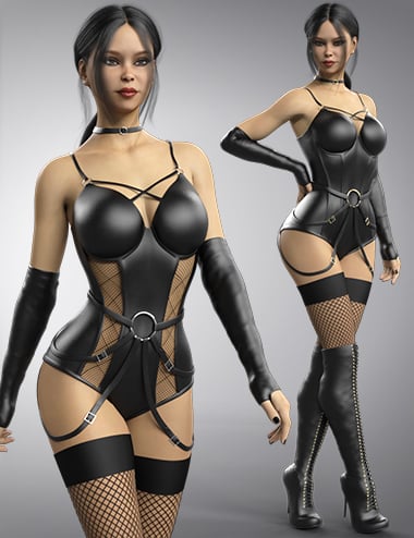 Sexy Leather for Genesis 8 and Genesis 8.1 Females by: B-Rock, 3D Models by Daz 3D