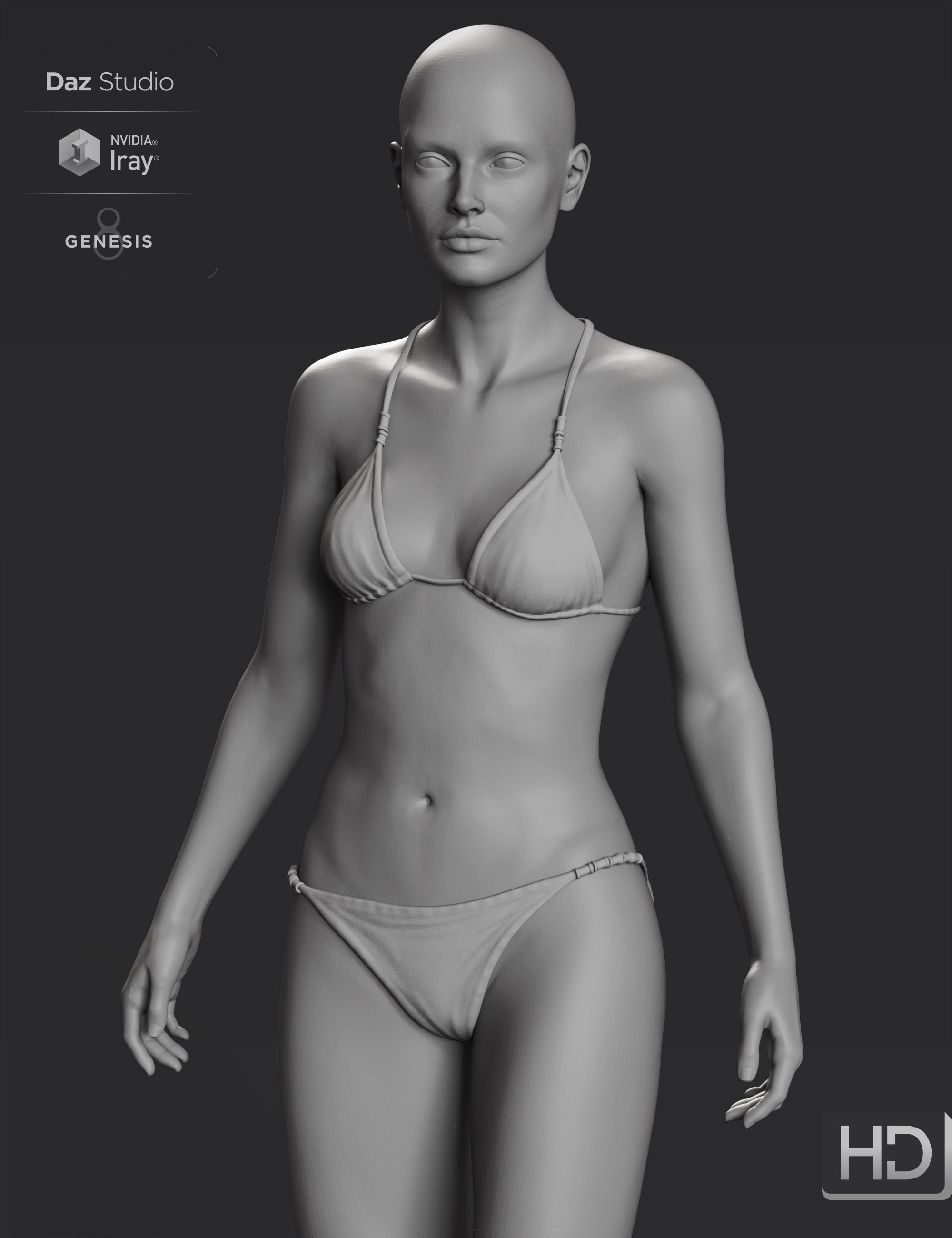 Jacqueline 8.1 HD Add-On by: , 3D Models by Daz 3D