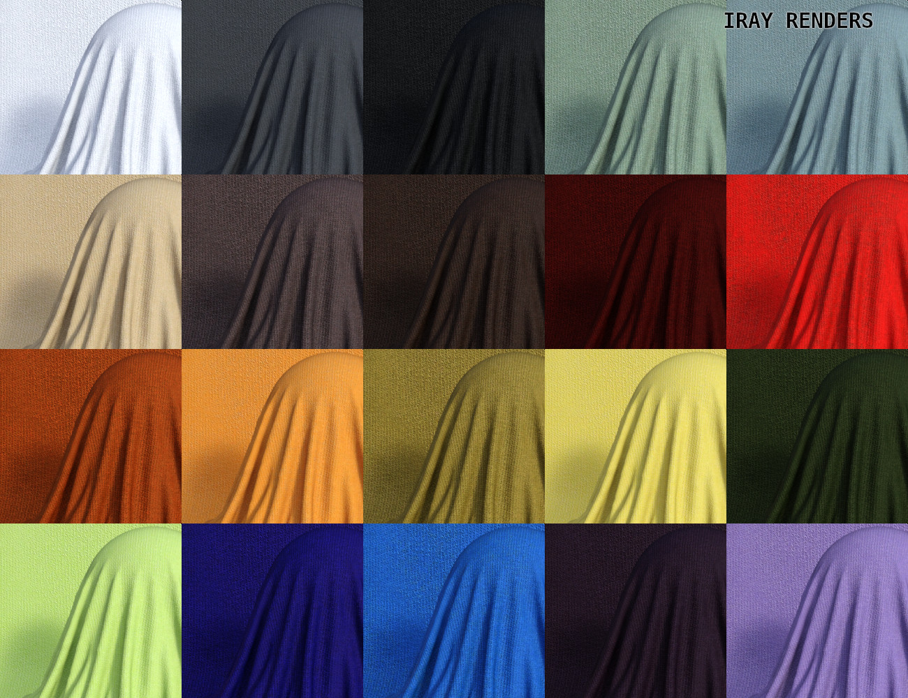 FSL Realistic Warm Fabric Shaders for Iray | Daz 3D