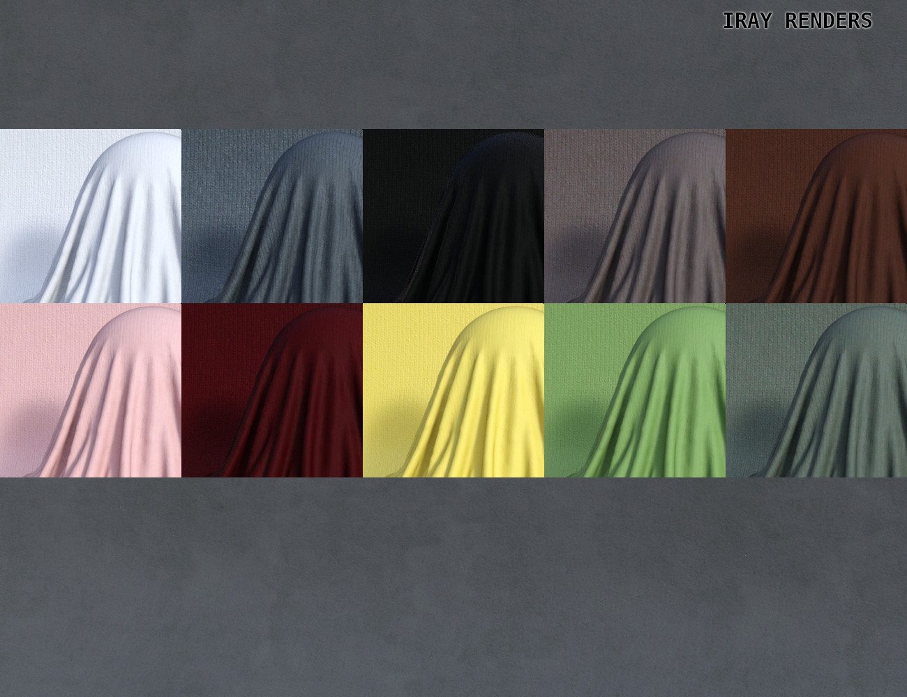 FSL Realistic Warm Fabric Shaders for Iray by: Fuseling, 3D Models by Daz 3D