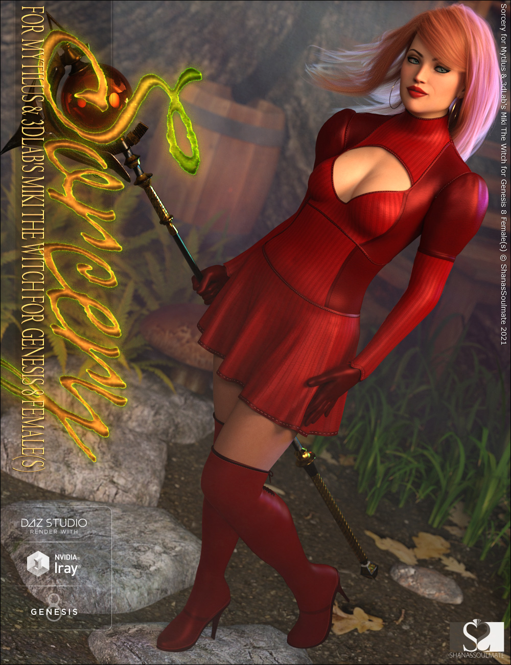 Miki The Witch Sorcery Textures by: ShanasSoulmate, 3D Models by Daz 3D