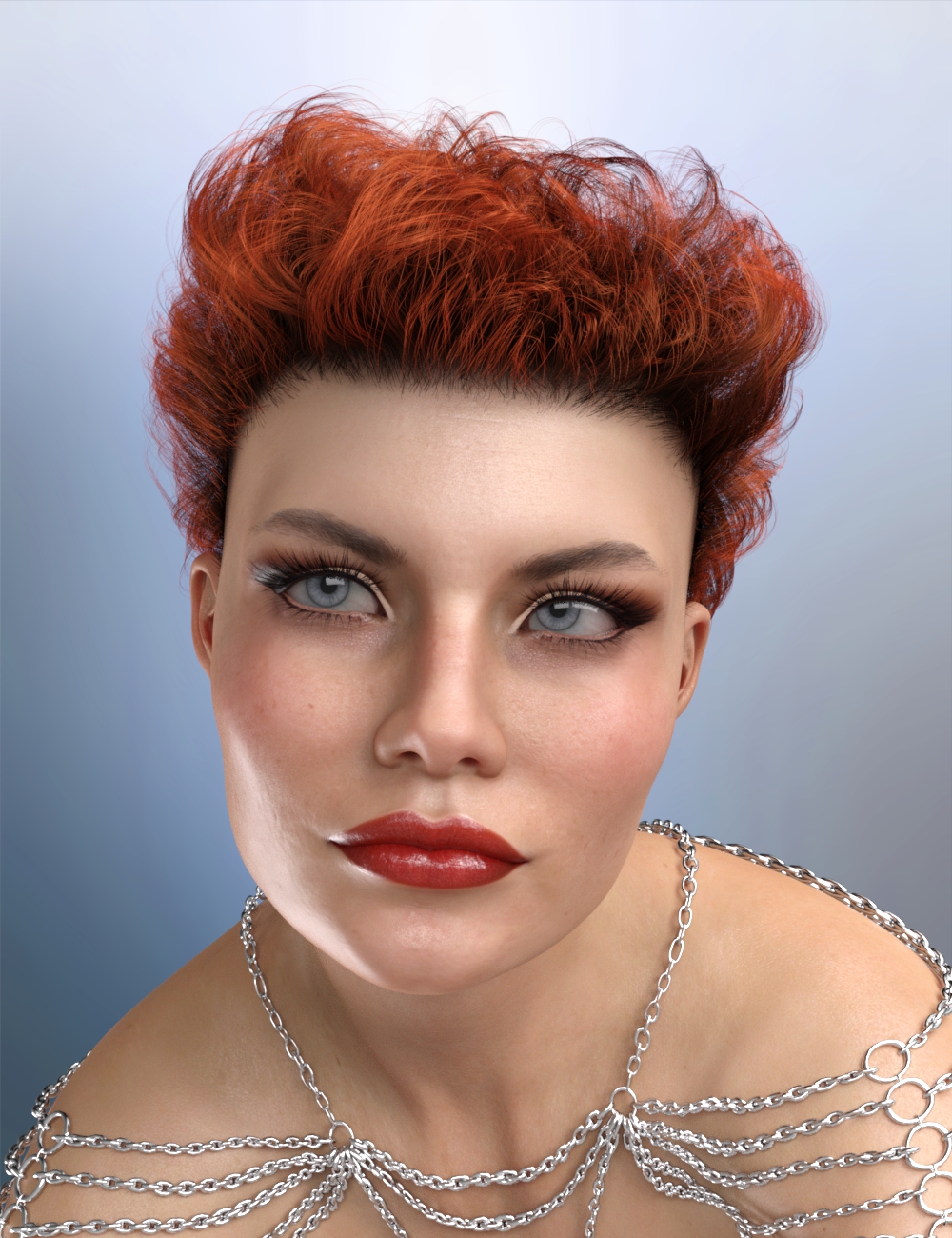 dForce Wayward Curls Hair for Genesis 8 and 8.1 by: RedzStudio, 3D Models by Daz 3D